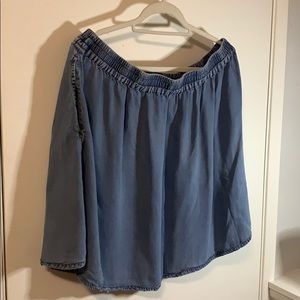 Forever 21 Jean Skater Skirt 2X